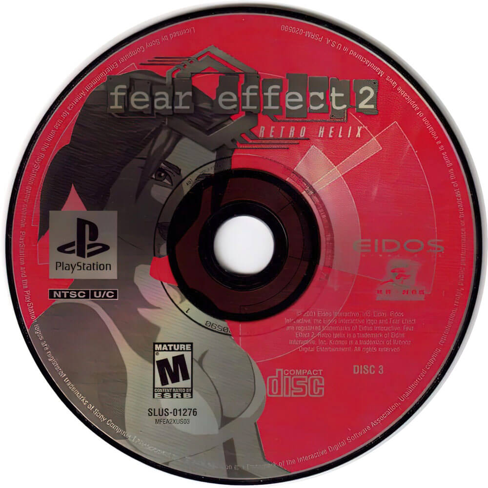 Лицензионный диск Fear Effect 2 Retro Helix для PlayStation